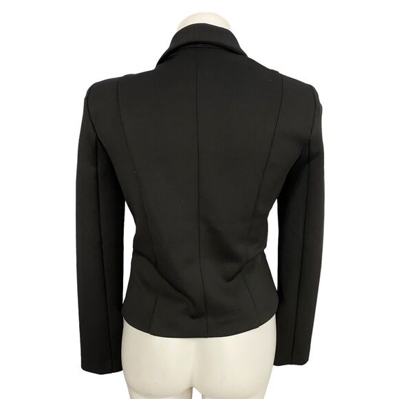 Forever 21 Blazer Women Medium Black Work Office Jacket Capsule Minimalist Basic - Picture 2 of 14